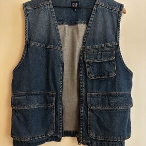 GAP Blue Denim Vest
